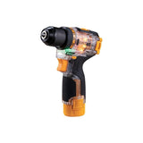 Batavia 12v Brushless Transparent Cordless Drill (1 X Battery 2ah 1 X Charger 1.5a) In Storage Case