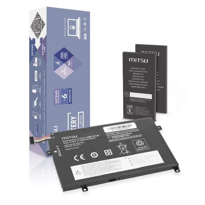 Batería 01av411 Para Lenovo Thinkpad E470 E475 3650 Mah (40 Wh) 10.95v