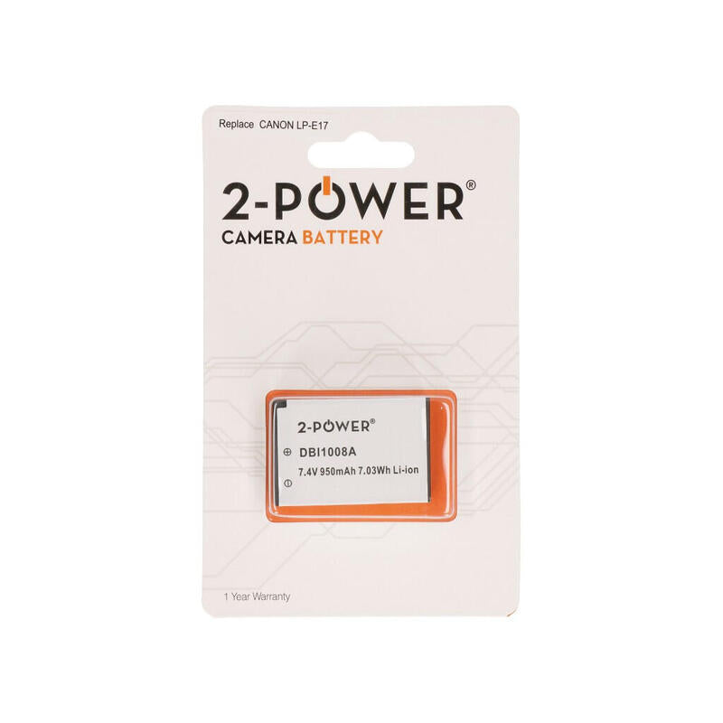 Bateria  2-Power 7.2v 1040mah Not Para Canon Charger Para Canon Lp-E17 (Half De-Coded) Dbi1008a