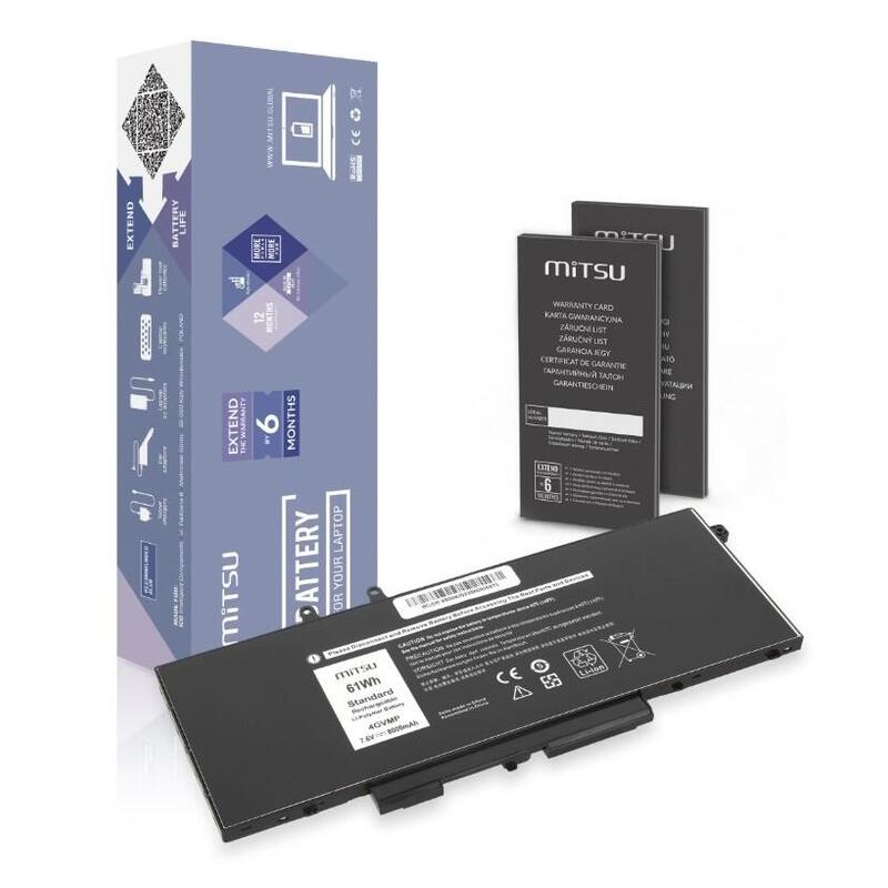 Batería 4gvmp Para Dell Latitude 5400 5500 5510 8000 Mah (61 Wh) 7.6v (7.4v)