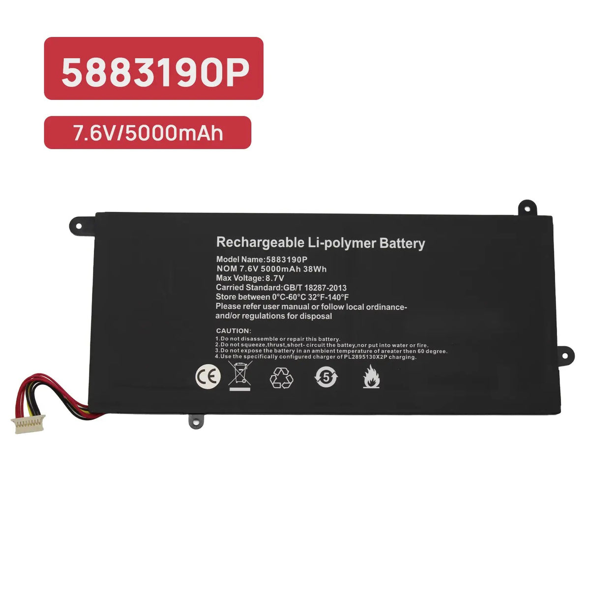 Bateria 5883190P Para Portatil Vastking S133 K149U K136T K157