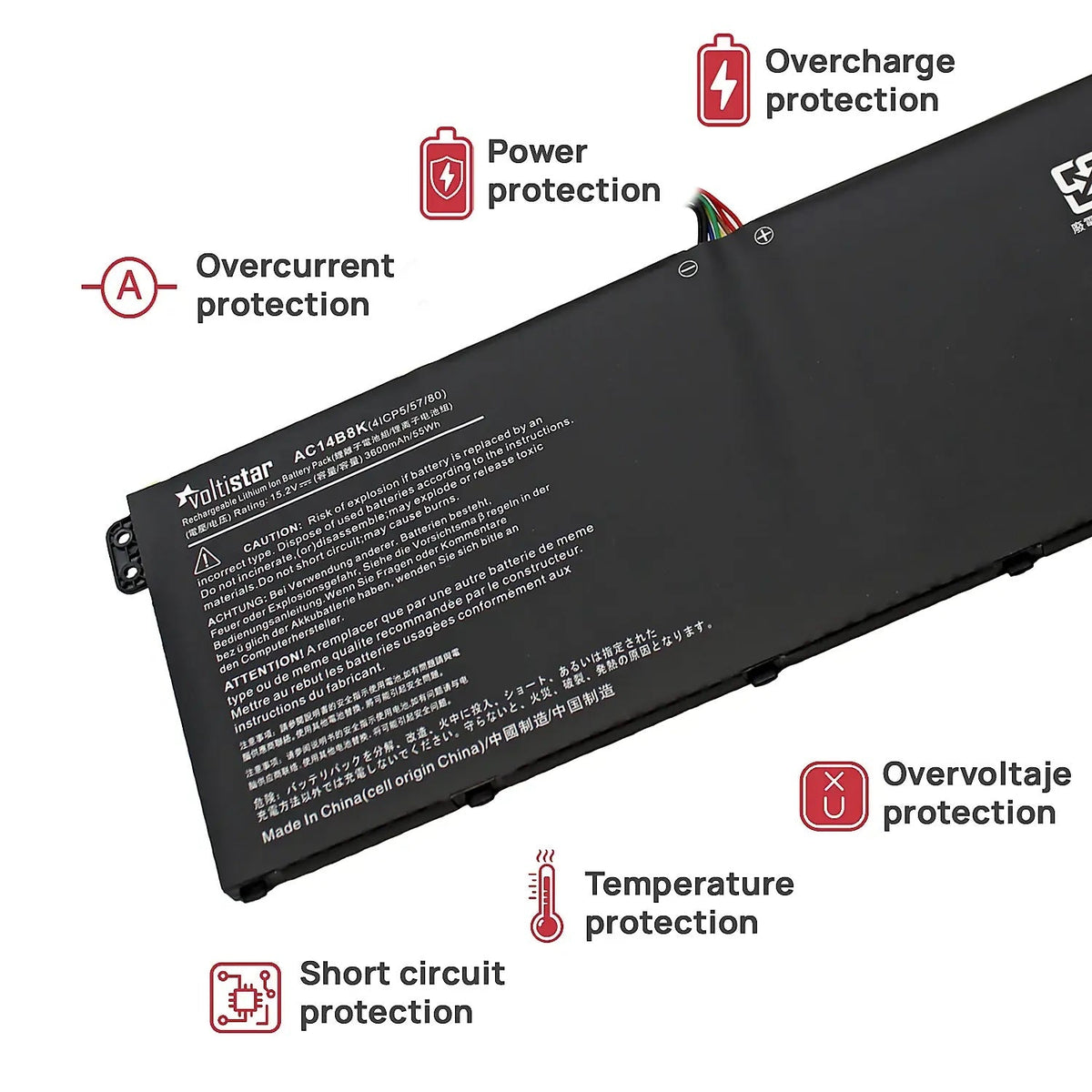 Batería Para Portátil Acer Aspire R