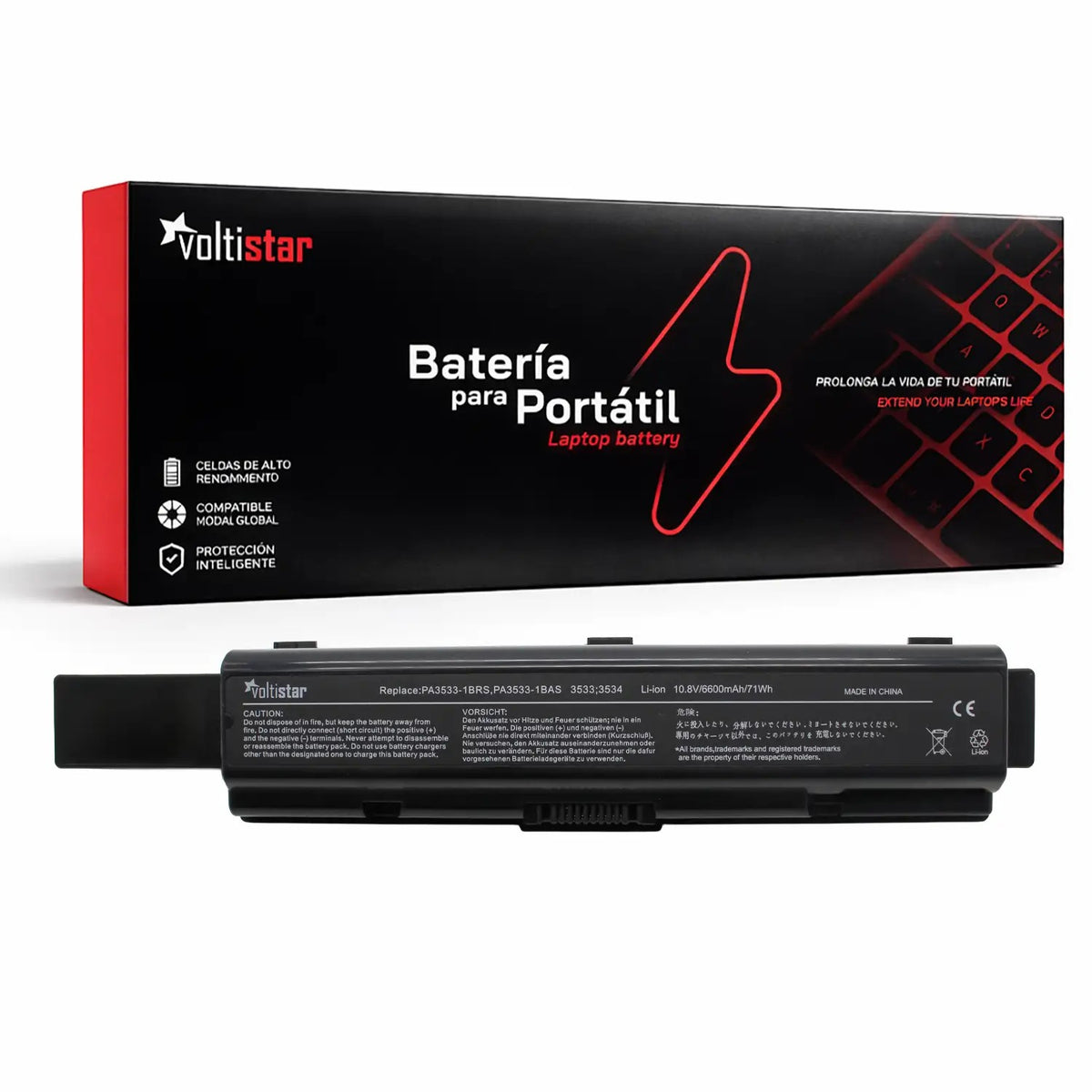 Batería De Alta Capacidad Para Portátil Toshiba Satellite L500 L300 L500D L505 L505D A200 A205