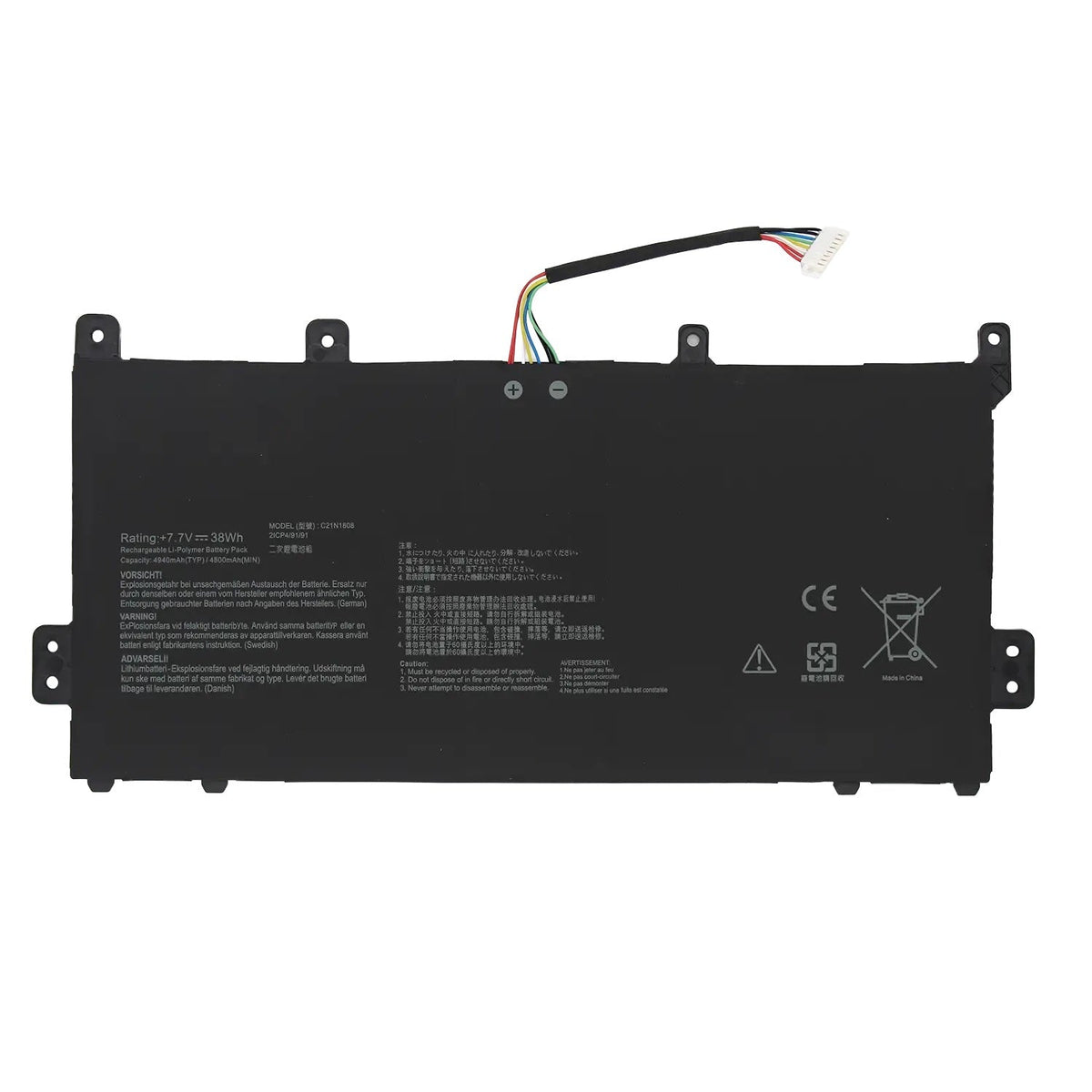 Batería Para Portátil Asus Chromebook C423 C423Na C523 C523Na C523Na-Dh02 C523Na-Ih24T - C21N1808