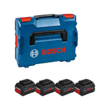 Batería Bosch Procore 18v 5,5ah Profesional, 4 Piezas (Azul/Negro, L-Boxx, Ampshare Alliance)