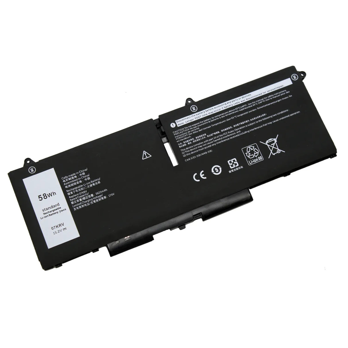 Batería Para Portátil Dell Latitude 14 7430 7330 5430 5330 15.2 V 58 Wh 07Krv