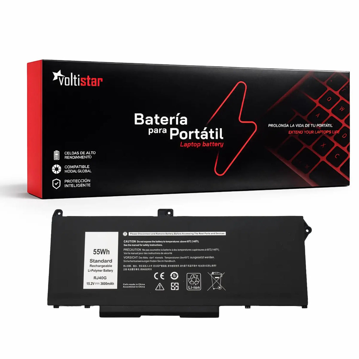 Batería Para Portátil Dell Latitude 5420 5520 Precision 3560 Series | Rj40G 55Wh
