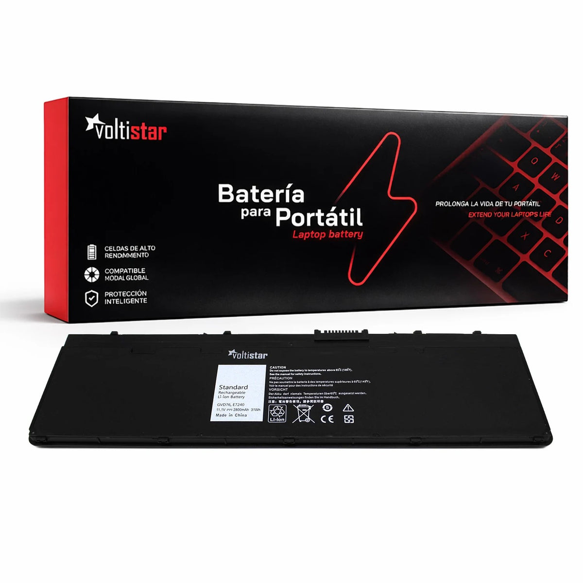 Batería Para Portátil Dell Latitude E7240 E7250 Wd52H Vfv59 Kwffn F3G33 Gvd76 11.1V