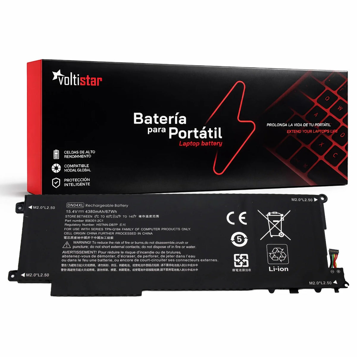 Batería Dn04Xl Para Portátil Hp Zbook X2 G4 3Fb84Ut 3Fb88Ut 3Jy50Ut 3Ua47Ut 3Wp24Ut 3Xp65Ut 3Xt78Ut 3Tp54Ut