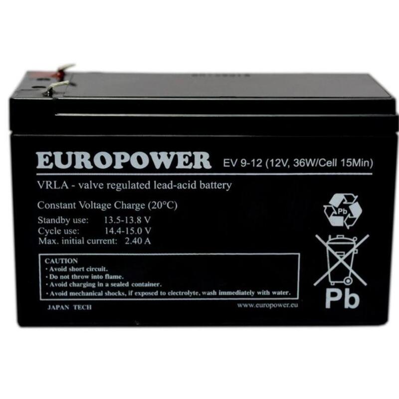 Bateria Europower Akumulator Ev 12v 9ah