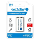 Batería Everactive 6f22/9v Li-Ion 550 Mah Con Usb Tipo C
