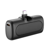 Bateria Externa Power Bank   5000 Mah, Conector Usb-C Integrado, Color Negro  Lipo Logilink