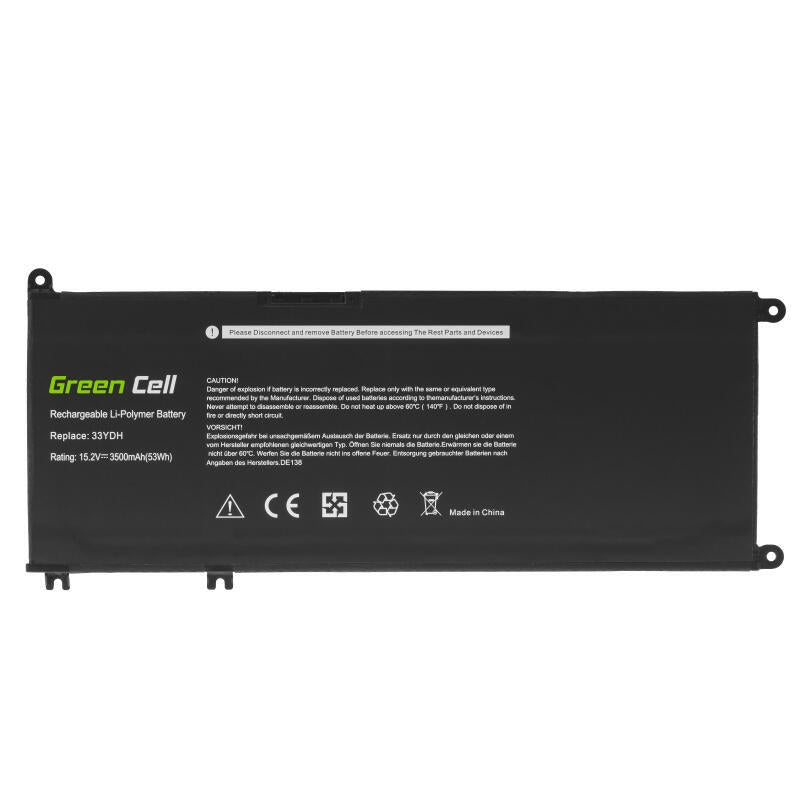 Bateria Green Cell 33ydh Para Dell Inspiron G3 3579 3779 G5 5587 G7 7588 7577 7773 7778 7779 7786 Latitude 3380 3480 3490 3590