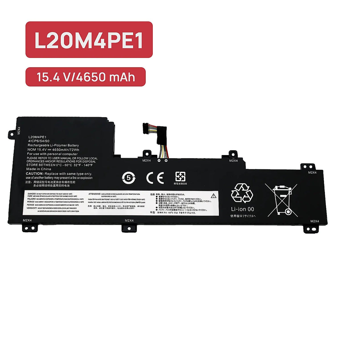 Batería Para Lenovo Ideapad 5 Pro 16Ach6 16Ihu6 16Arh7 | L20M4Pe1 15.44V 75Wh