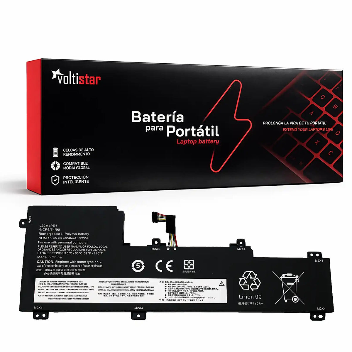 Batería Para Lenovo Ideapad 5 Pro 16Ach6 16Ihu6 16Arh7 | L20M4Pe1 15.44V 75Wh