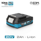 Bateria Li-Ion 20v 2.0a Koma Tools Pro Series Battery