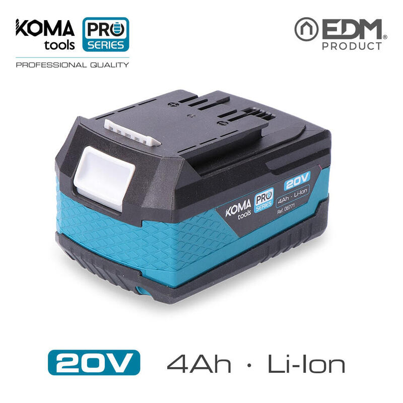 Bateria Li-Ion 20v 4.0a 7,5x11,7x6,3cm Koma Tools Pro Series Battery