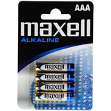 Batería Maxell Alcalina Aaa Micro Lr03 4uds.