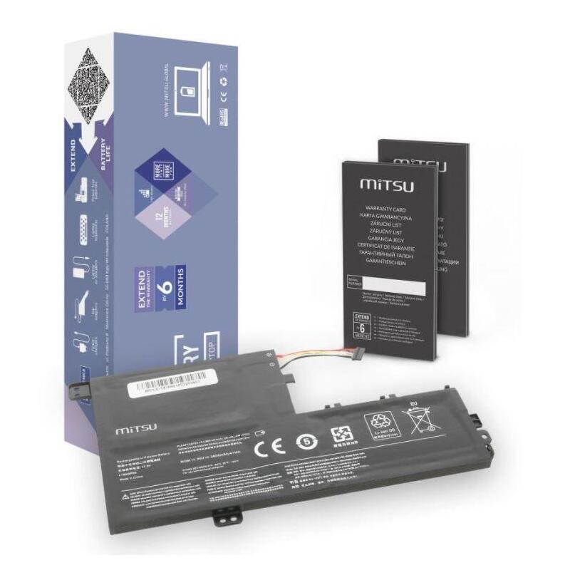 Bateria  Mitsu Para Lenovo Bc/Le-1470 3600mah(41wh)11.25v