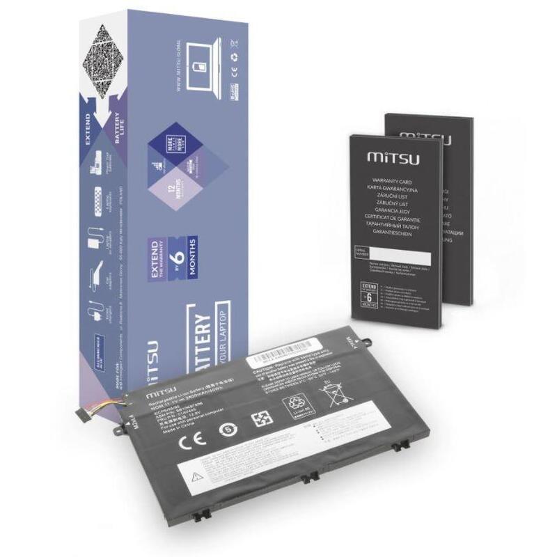 Bateria  Mitsu Para Lenovo Bc/Le-E480 3600mah(40wh)11.1v