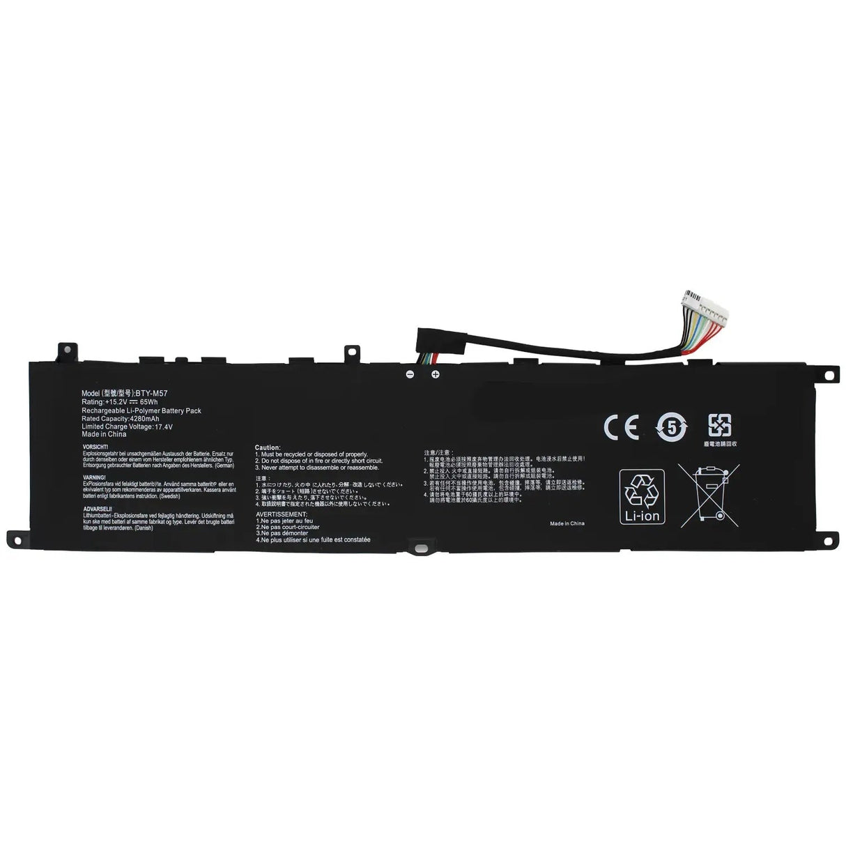 Batería Para Portátil Msi Vector Gp66 Gp76 12Ue 12Ug 12Ugs 12Uh Series