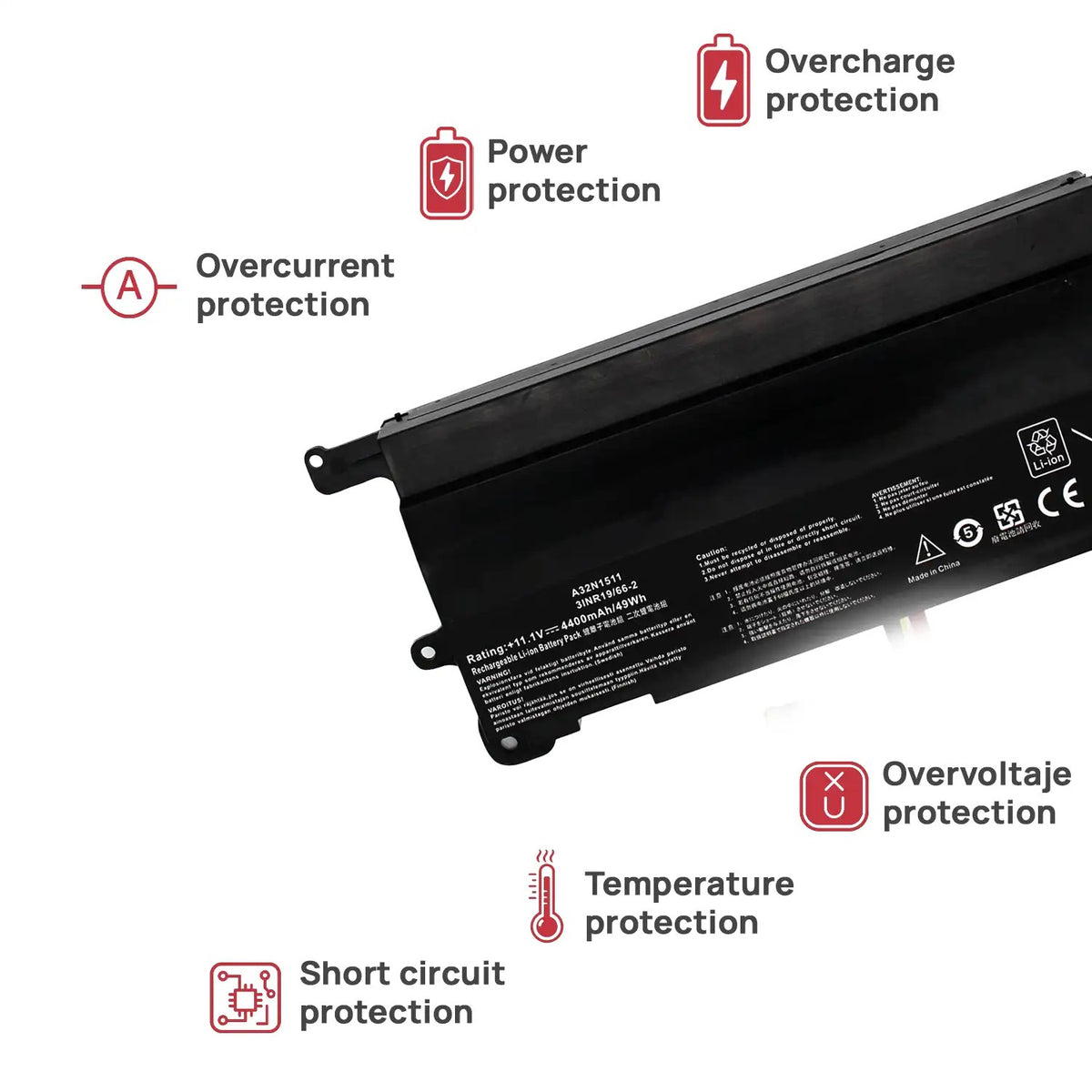 Bateria Para Asus Rog G752 G752V G752Vl G752Vm G752Vt G752Vy G752Vw Gfx72V Gfx72Vm Gfx72Vt G752Vm-Rb71 G752Vt-Dh72