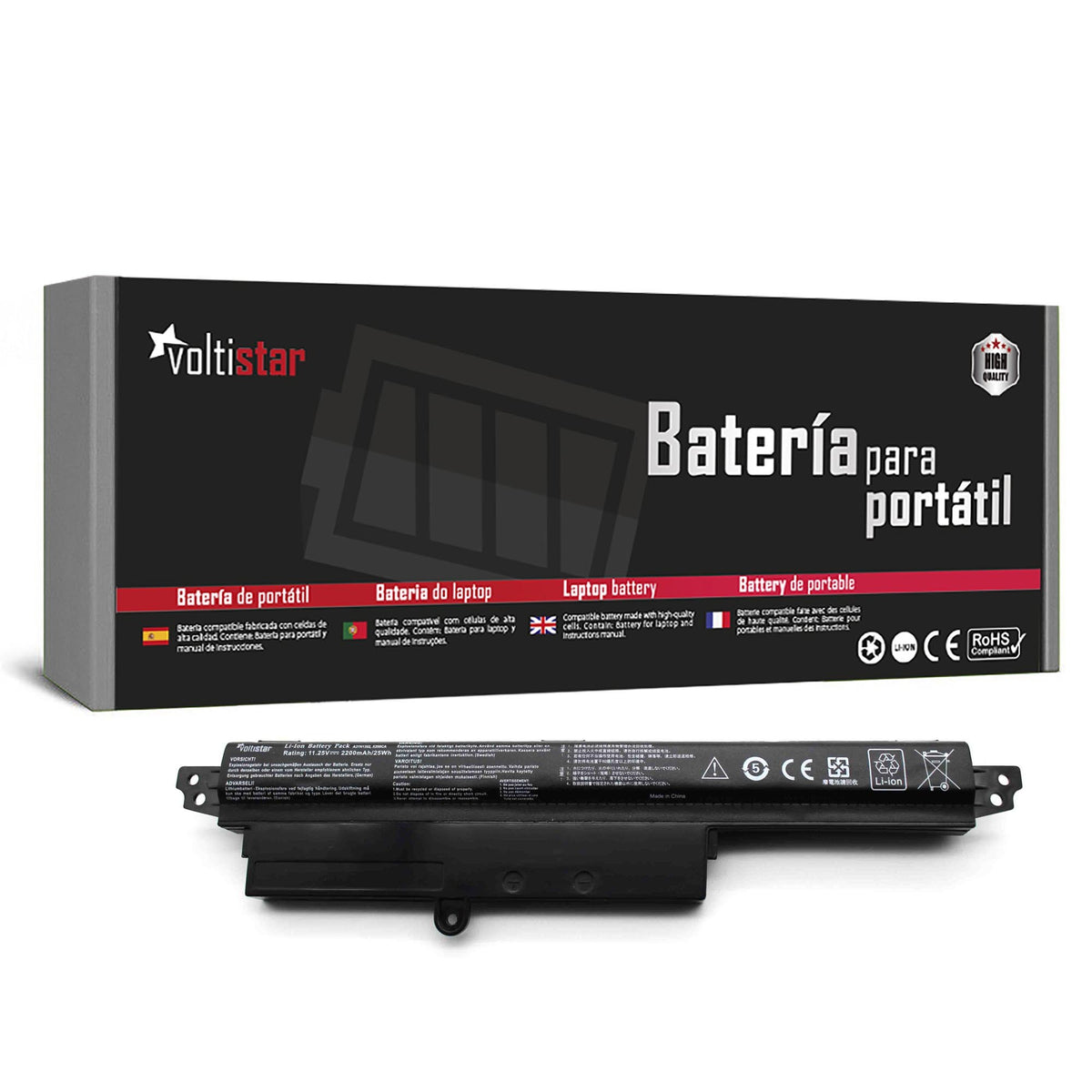 Bateria Paraportátil Asus X200Ca-9A 11.25V 2200Mah