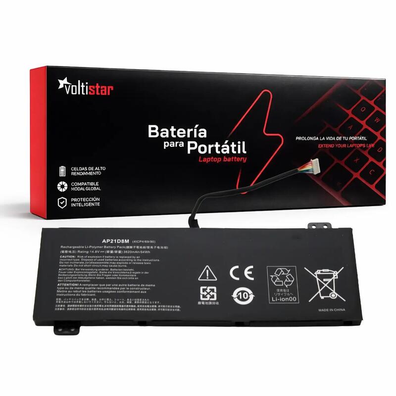 Batería Para Portátil Ap21d8m  Acer Nitro5 N22c1 An515 58 56cl An515 58 766r An16 51 V15 Anv15 51 Kt.0040g.015
