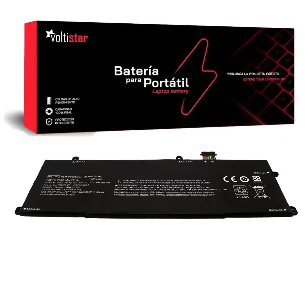 Batería Para Portátil Hp 14-Eu Series Pavilion Plus 16 We04Xl