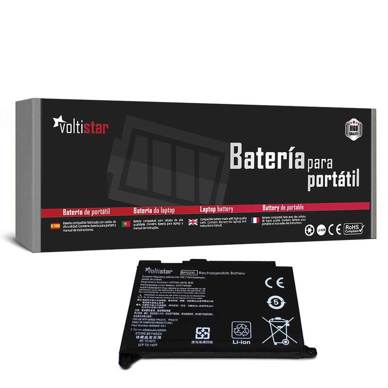 Batería Para Portátil Hp Bp02041xl Bp02xl Hstnn Ub7b 7.6v 5300mah