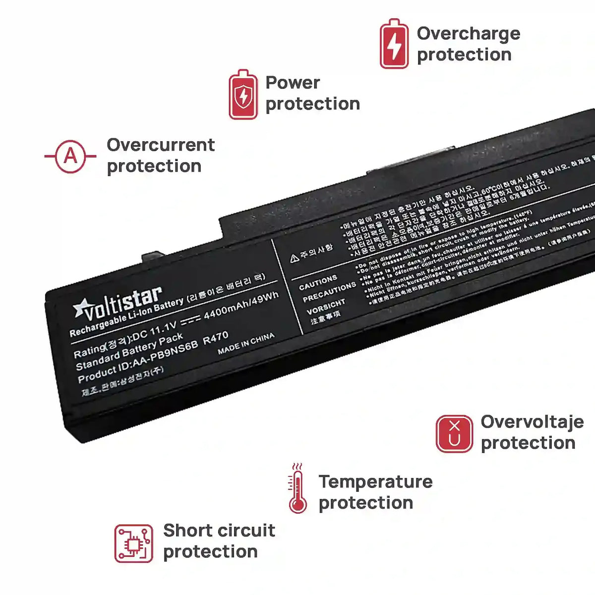 Batería Para Portátil Samsung Aa-Pb4Nc6W, Aa-Pb9Nc6B, Aa-Pb9Ns6B, Aa-Pl9Nc6W,