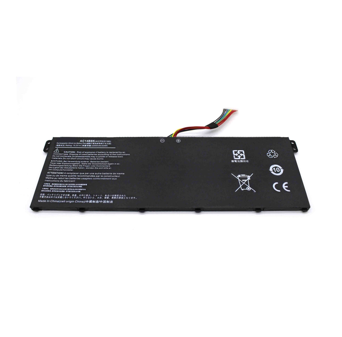 Batería Para Portátil Acer Ac14B3K Ac14B8K Ac14B8K(4Icp5/57/80) Kt.0040G.004 Kt0030G.004 15.2V