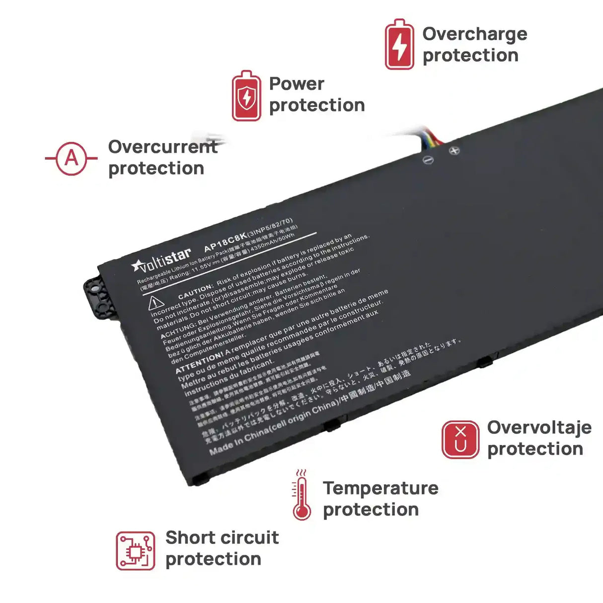 Batería Para Portátil Acer Aspire 5 A514-52 Swift Sf314-42 Ap18C8K
