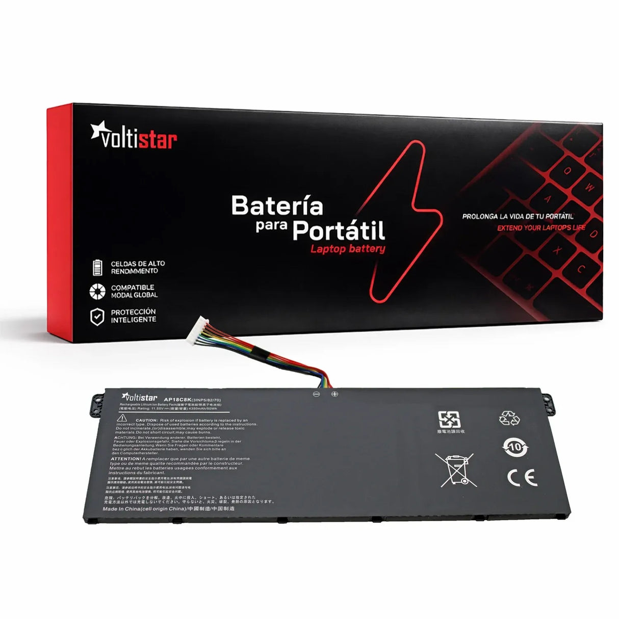 Batería Para Portátil Acer Aspire 5 A514-52 Swift Sf314-42 Ap18C8K