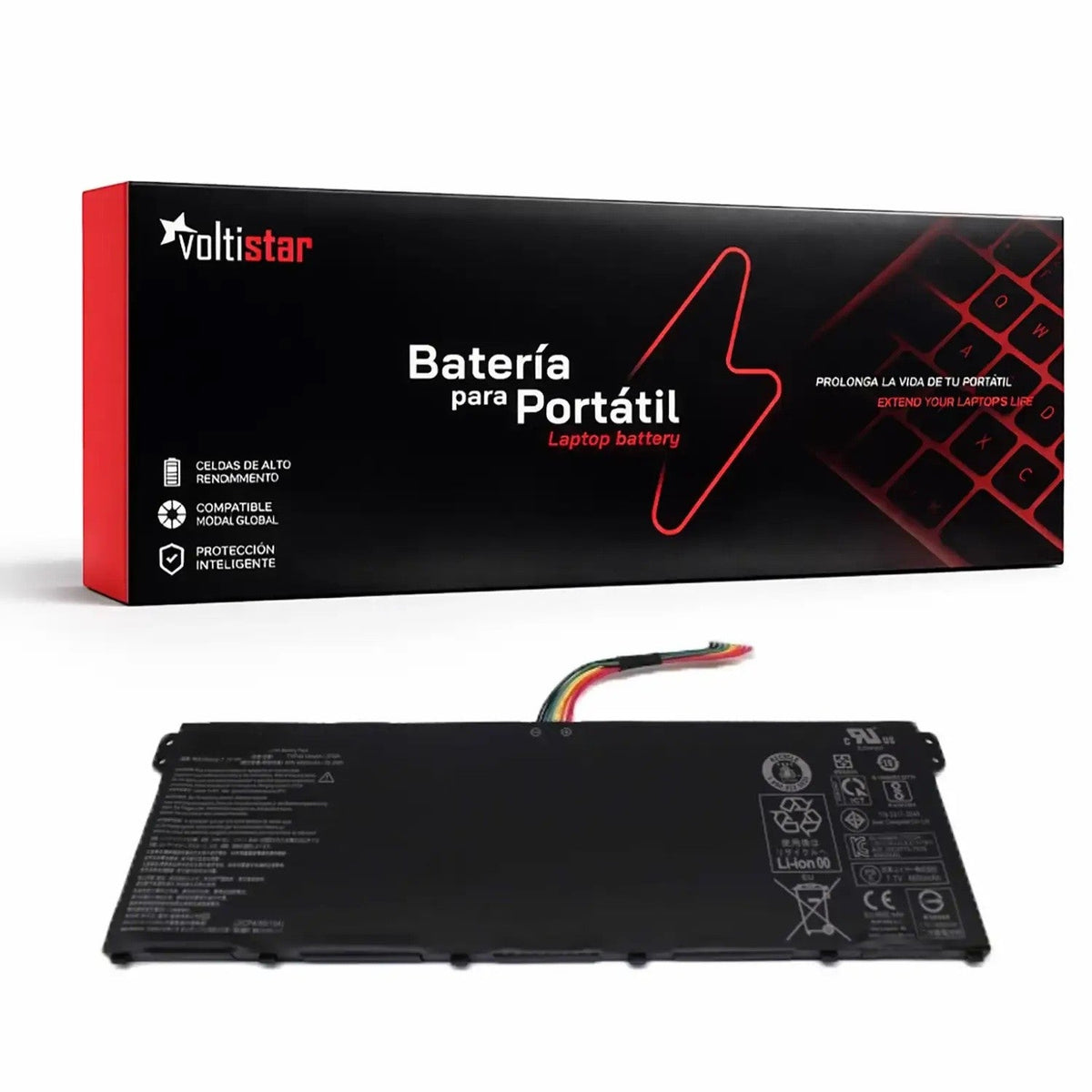 Batería Para Portátil Acer Aspire Chromebook 5-531 Ac5-531 5-531P Ac5-531P 5-311 Ac5-311 5-311P Ac5-311P 5-571 810 7.4V 4800Mah