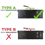 Batería Para Portátil Ac14B13J Ac14B18J Ac14B18K 11.4V
