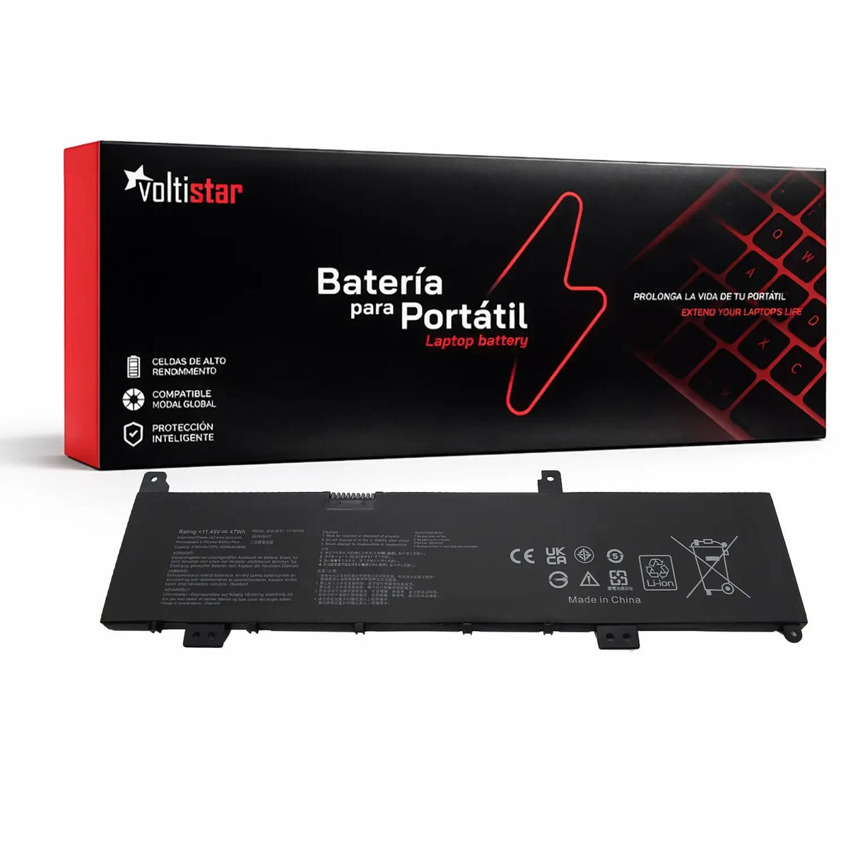 Batería Para Portátil Asus Vivobook Pro M580V X580Vd X580Gd N580Vd N580Vn C31N1636