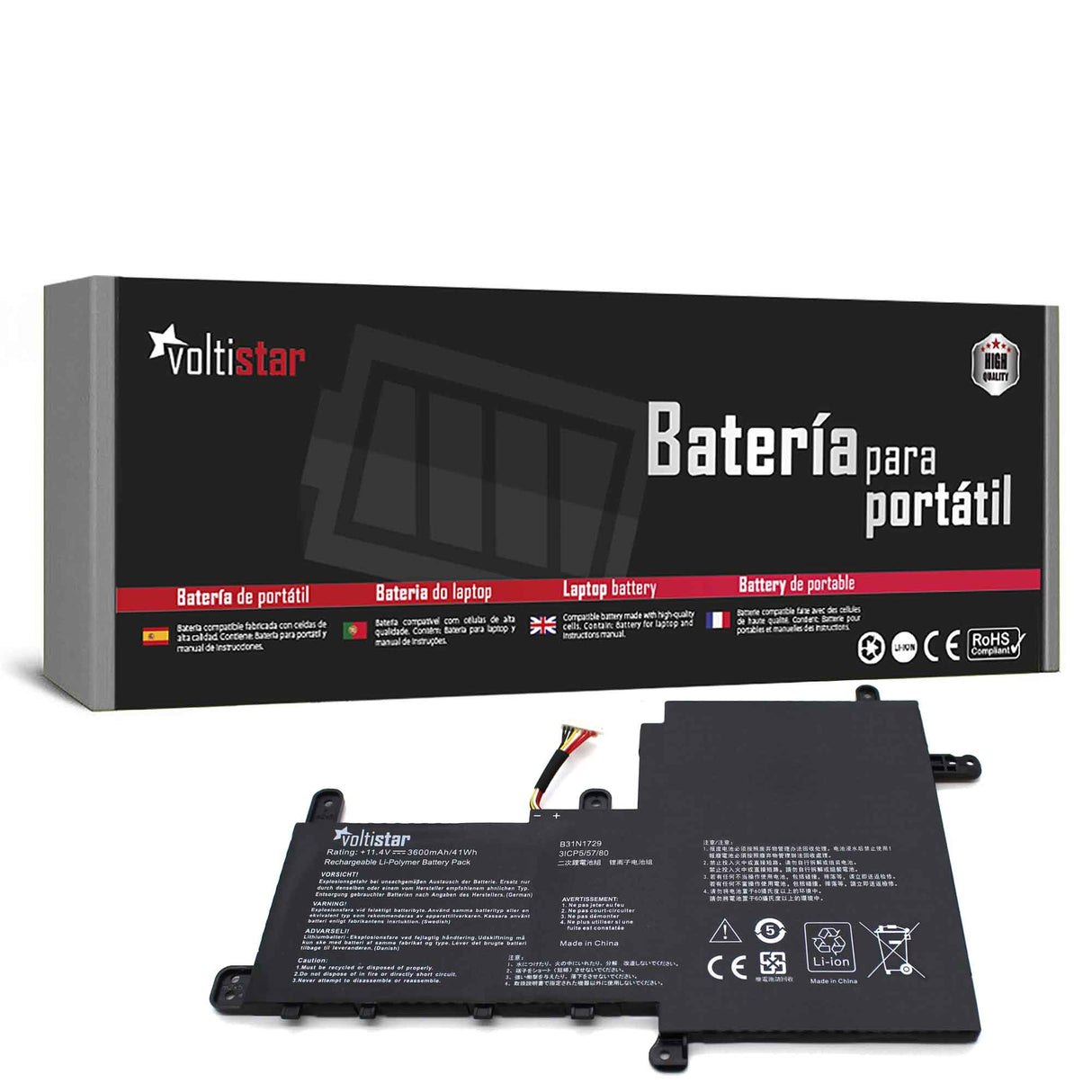 Batería Para Portátil Asus Vivobook S15 S530 S530U X530U X530Ua B31N1729
