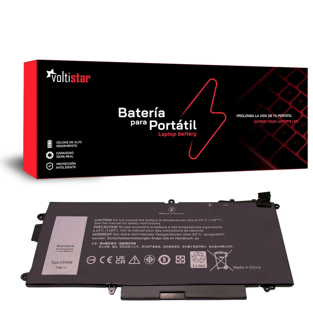 Batería Para Portátil Dell Latitude 5289 7390 2 En 1 K5Xww