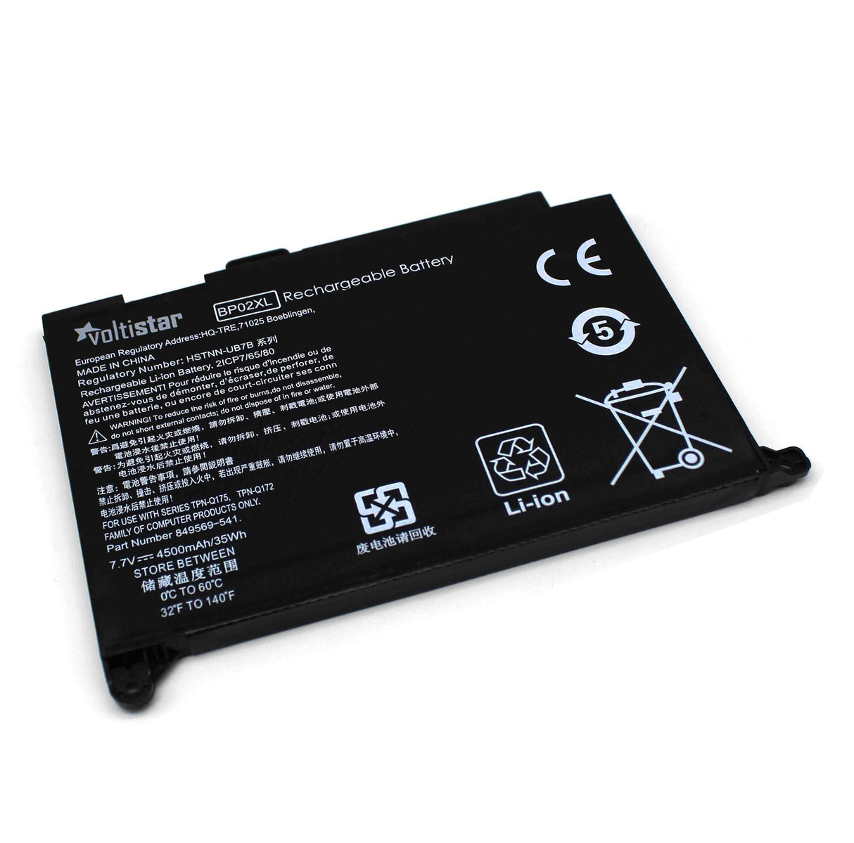 Batería Para Portátil Hp Bp02041Xl Bp02Xl Hstnn-Ub7B 7.6V 5300Mah