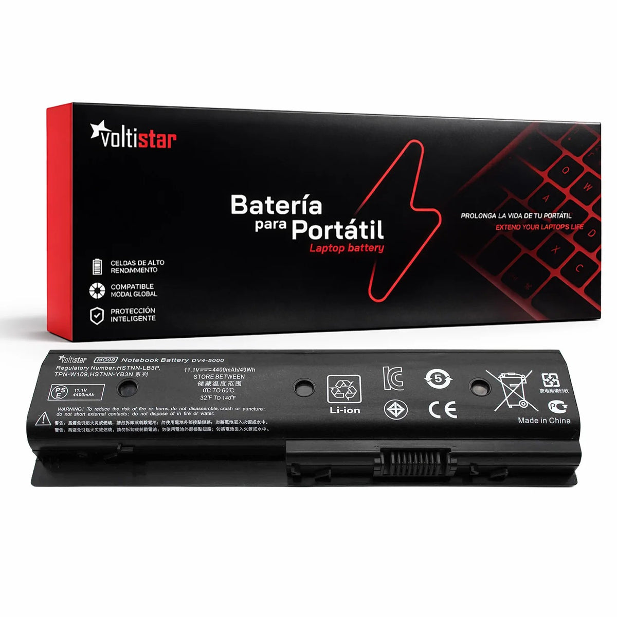Batería Para Portátil Hp Nbp6A218E1 Tpn-P102 Tpn-W106 Tpn-W107 Tpn-W108 Tpn-W109