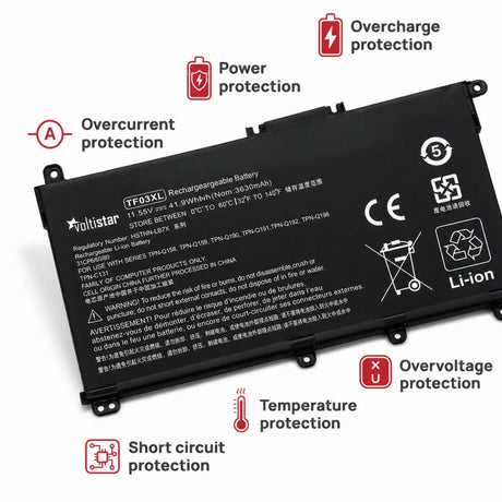 Batería Para Portátil Hp Pavilion 14-Bp 14-Bf 14-Bk 15-Cc 15-Cd 15-Ck 17-Ar