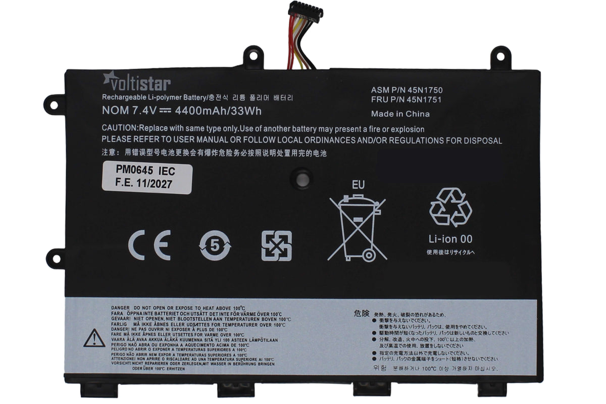 Batería Para Portátil Lenovo 45N1750 45N1748 45N1749 45N1751 7,4V 4300Mah