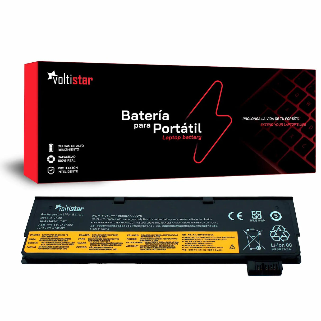 Batería Para Portátil Lenovo Thinkpad A475 A485 T570 T480 T580 01Av422 01Av423 01Av452