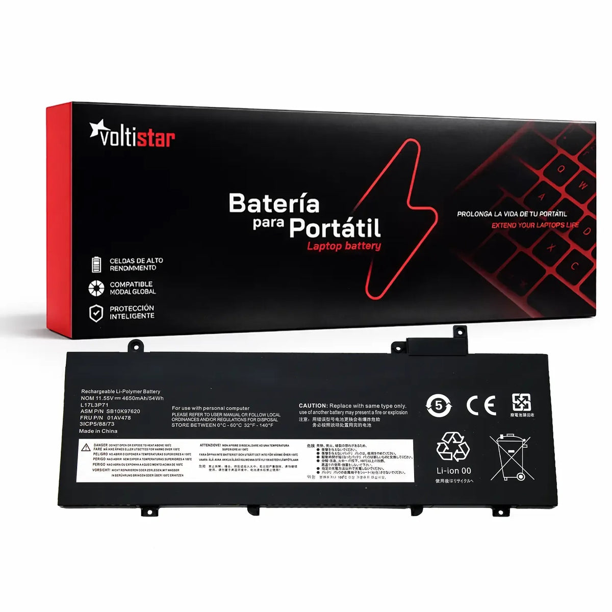 Batería Para Portátil Lenovo Thinkpad T480S L17L3P71 L17M3P71 L17M3P72 01Av478