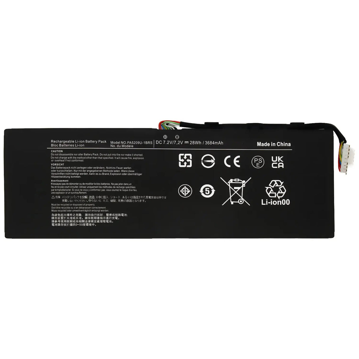 Batería Pa5209U-1Brs Para Portátil Toshiba Satellite L10W-C L12-C-104 L15W-B1302