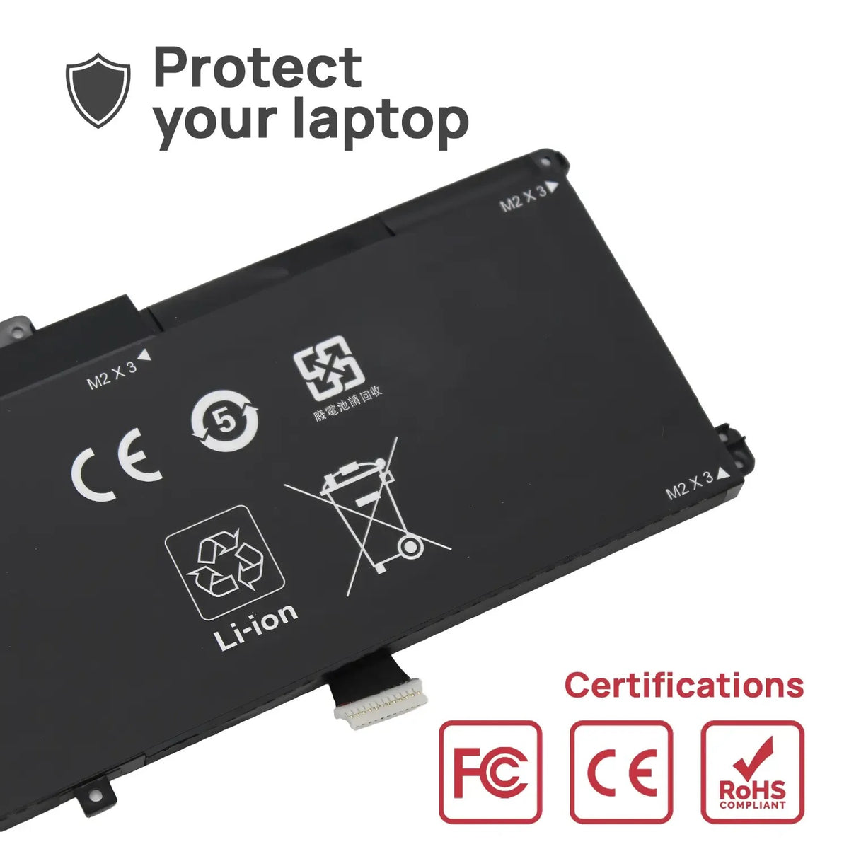Batería Zg06Xl Para Portátil Hp Elitebook 1050 G1 L07045-855 11.55V 6200Mah 72Wh