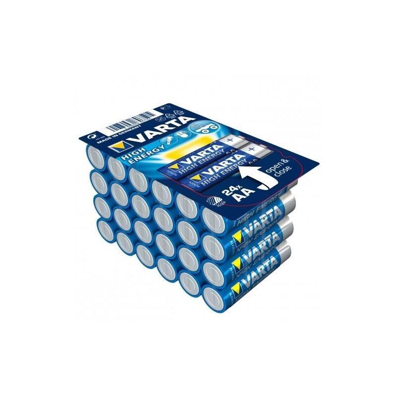 Baterie Alkaliczne Varta R6 (Aa) 24 Sztuk High Energy