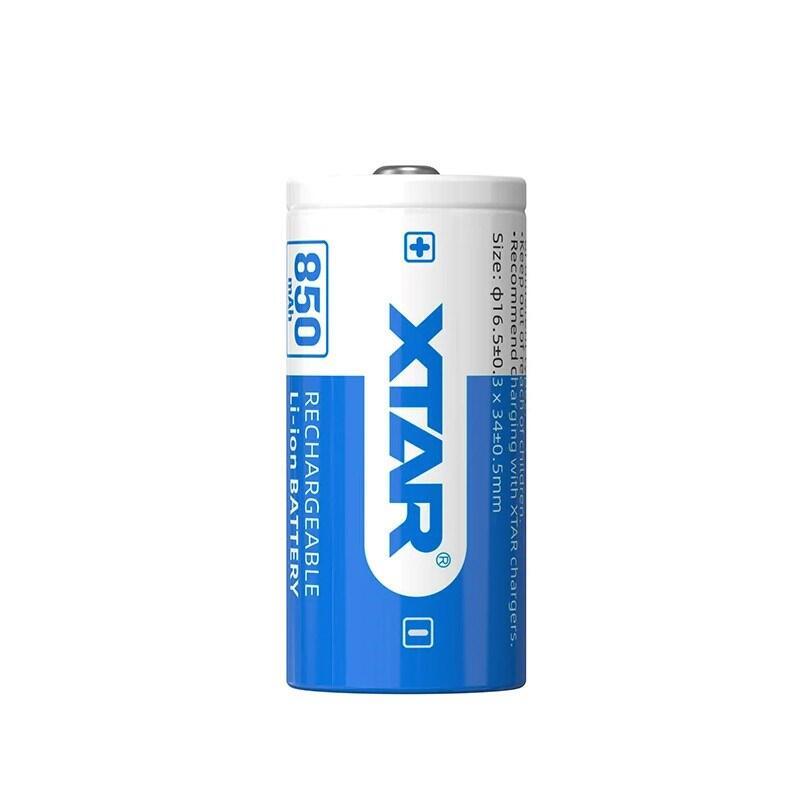 Battery 16340/R-Cr123 3,7v Li-Ion 850 Mah