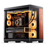 Caja Atx Jonsbo Tk-4 Wood Cristal Templado Negro